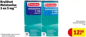 Kruidvat Kruidvat Melatonine 3 en 5 mg aanbieding