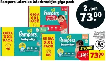 Kruidvat Pampers luiers en luierbroekjes giga pack aanbieding