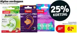 Kruidvat Alpine oordoppen aanbieding
