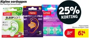 Kruidvat Alpine oordoppen aanbieding