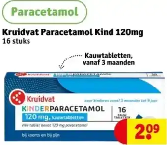 Kruidvat Kruidvat Paracetamol Kind 120mg aanbieding