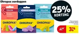 Kruidvat Ohropax oordoppen aanbieding