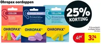 Kruidvat Ohropax oordoppen aanbieding