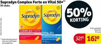 Kruidvat Supradyn Complex Forte en Vital 50+ aanbieding