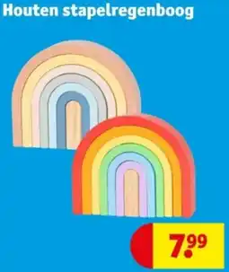 Kruidvat Houten stapelregenboog aanbieding
