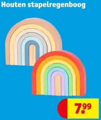 Kruidvat Houten stapelregenboog aanbieding