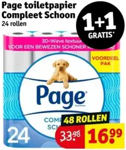 Kruidvat Page toiletpapier Compleet Schoon aanbieding