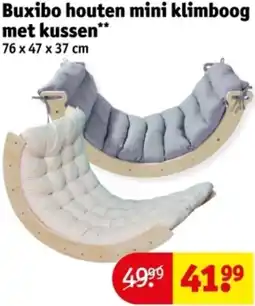 Kruidvat Buxibo houten mini klimboog met kussen aanbieding
