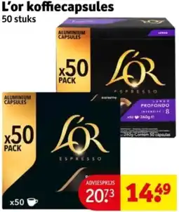 Kruidvat L'or koffiecapsules aanbieding