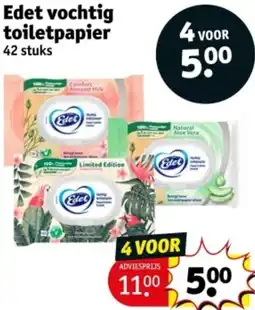 Kruidvat Edet vochtig toiletpapier aanbieding