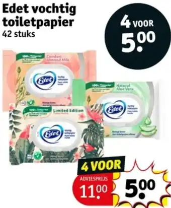 Kruidvat Edet vochtig toiletpapier aanbieding