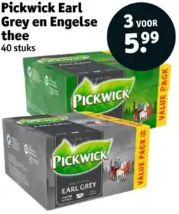 Kruidvat Pickwick Earl Grey en Engelse thee aanbieding