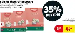Kruidvat Bolsius theelichtendoosje aanbieding
