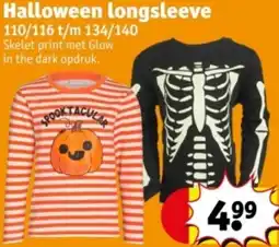 Kruidvat Halloween longsleeve aanbieding