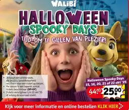 Kruidvat Walibi halloween spooky days aanbieding
