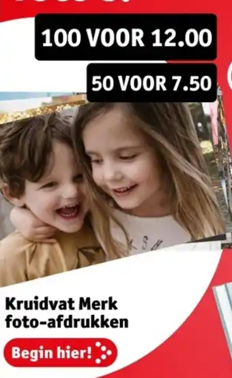 Kruidvat Kruidvat Merk foto-afdrukken aanbieding