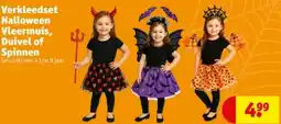 Kruidvat Verkleedset Halloween Vleermuis, Duivel of Spinnen aanbieding