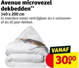 Kruidvat Avenue microvezel dekbedden aanbieding