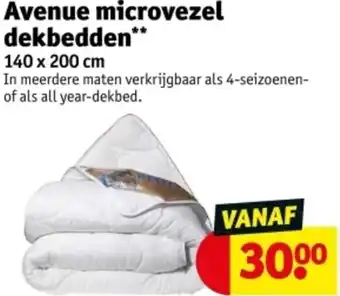 Kruidvat Avenue microvezel dekbedden aanbieding