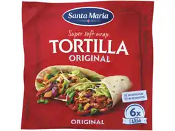 Hoogvliet Tortilla wraps large 6 stuks 371g aanbieding