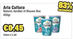 Budget Food Arla Cultura Naturel, Aardbei of Blauwe Bes aanbieding