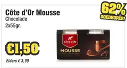 Budget Food Côte d'Or Mousse Chocolade aanbieding
