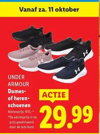 Lidl Under Armour dames- of heren- schoenen aanbieding