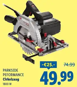 Lidl Parkside Peformance Cirkelzaag aanbieding