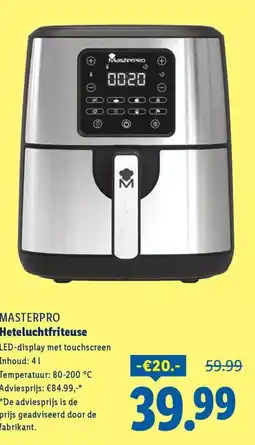 Lidl Masterpro Heteluchtfriteuse aanbieding