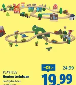 Lidl Playtive Houten treinbaan aanbieding