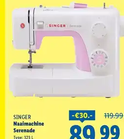 Lidl Singer Naaimachine Serenade aanbieding