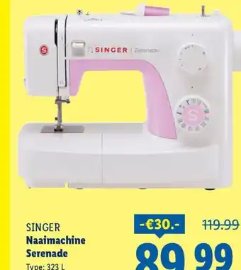 Lidl Singer Naaimachine Serenade aanbieding