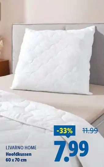 Lidl Livarno H Hoofdkussen aanbieding