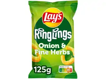 Hoogvliet Lay's Ringlings ui aanbieding