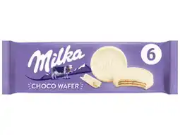 Hoogvliet Milka Choco Wafer koek met witte chocolade aanbieding