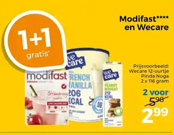 Trekpleister Modifas en Wecare aanbieding