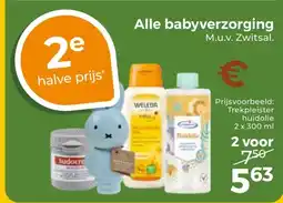 Trekpleister Alle babyverzorging aanbieding
