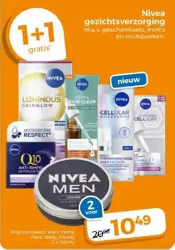 Trekpleister Nivea Gezichtsverzorging aanbieding