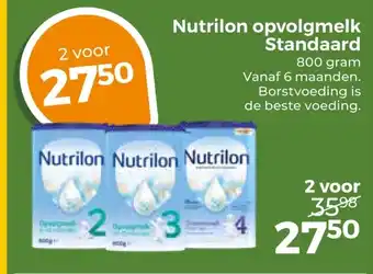 Trekpleister Nutrilon opvolgmelk Standaard aanbieding