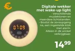 Trekpleister Digitale wekker met wake-up light aanbieding