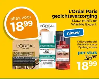 Trekpleister L'Oréal Paris gezichtsverzorging aanbieding