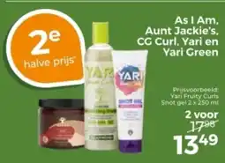 Trekpleister As I Am, Aunt Jackie's, CG Curl, Yari en Yari Green aanbieding