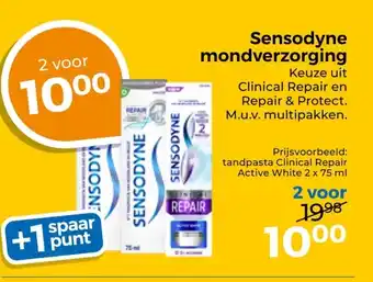 Trekpleister Sensodyne mondverzorging aanbieding