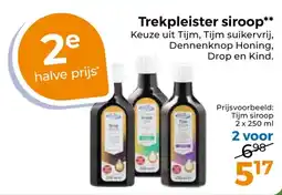 Trekpleister Trekpleister siroop aanbieding