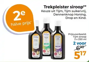 Trekpleister Trekpleister siroop aanbieding