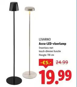 Lidl Livarno Accu-LED-vloerlamp aanbieding
