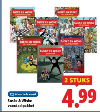 Lidl Suske & Wiske voordeelpakket aanbieding