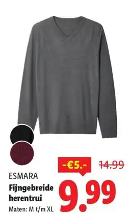 Lidl Esmara Fijngebreide herentrui aanbieding