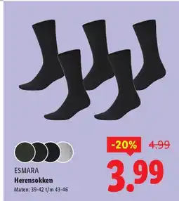 Lidl Esmara Herensokken aanbieding