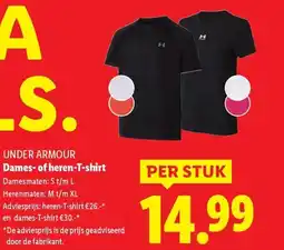Lidl Under Armour Dames- of heren-t-shirt aanbieding